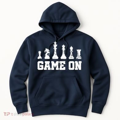Chess Themed Chess Players With Chess Pieces Game On Hoodie