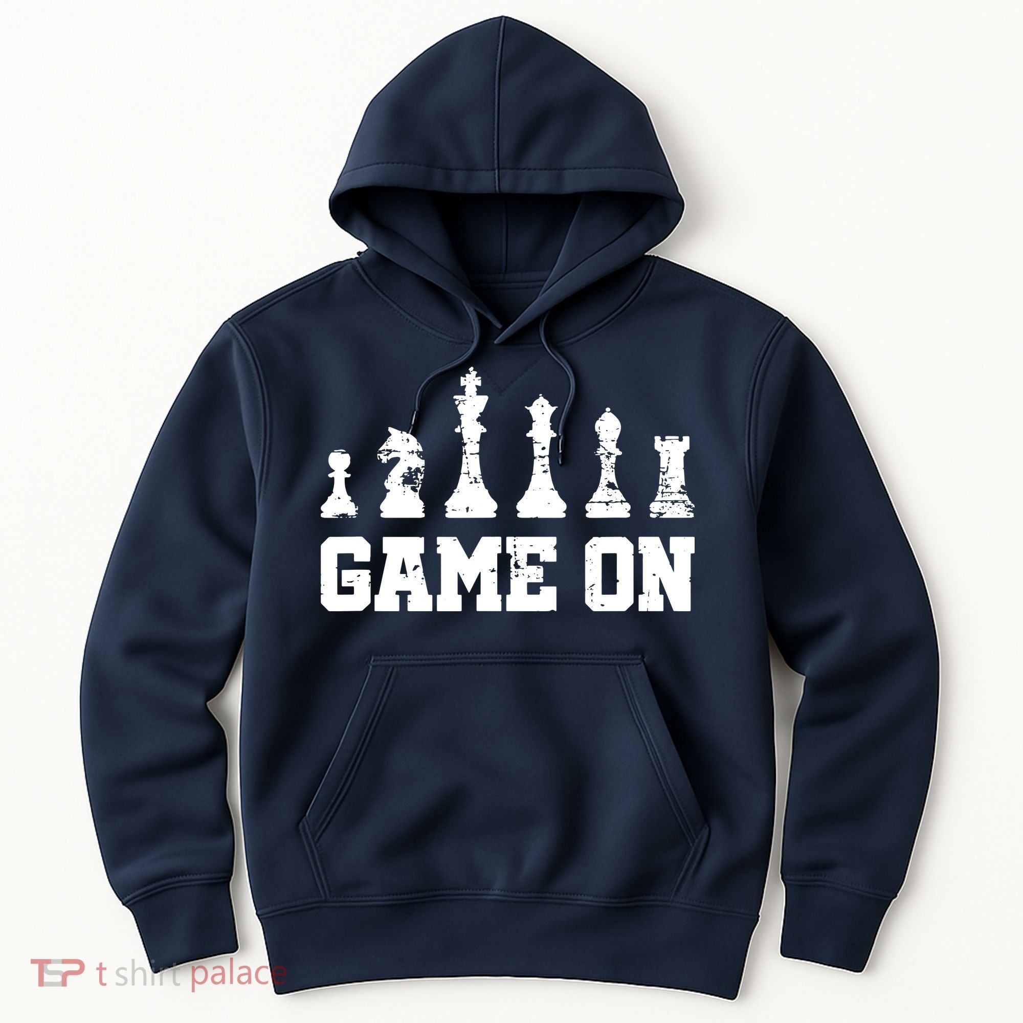 Chess Themed Chess Players With Chess Pieces Game On Hoodie