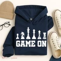 Chess Themed Chess Players With Chess Pieces Game On Hoodie thumb 4
