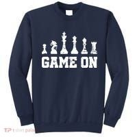 Chess Themed Chess Players With Chess Pieces Game On Sweatshirt thumb 0