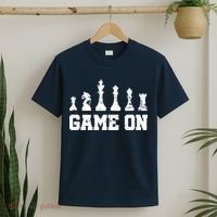 Chess Themed Chess Players With Chess Pieces Game On T-Shirt thumb 2
