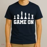 Chess Themed Chess Players With Chess Pieces Game On T-Shirt thumb 3