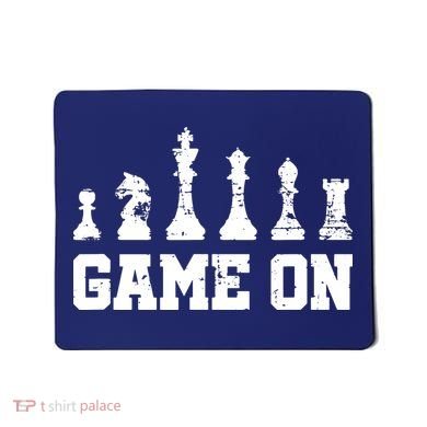 Chess Themed Chess Players With Chess Pieces Game On Mousepad