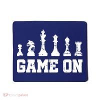 Chess Themed Chess Players With Chess Pieces Game On Mousepad thumb 0