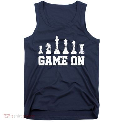Chess Themed Chess Players With Chess Pieces Game On Tank Top