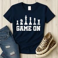 Chess Themed Chess Players With Chess Pieces Game On Women's T-Shirt thumb 3