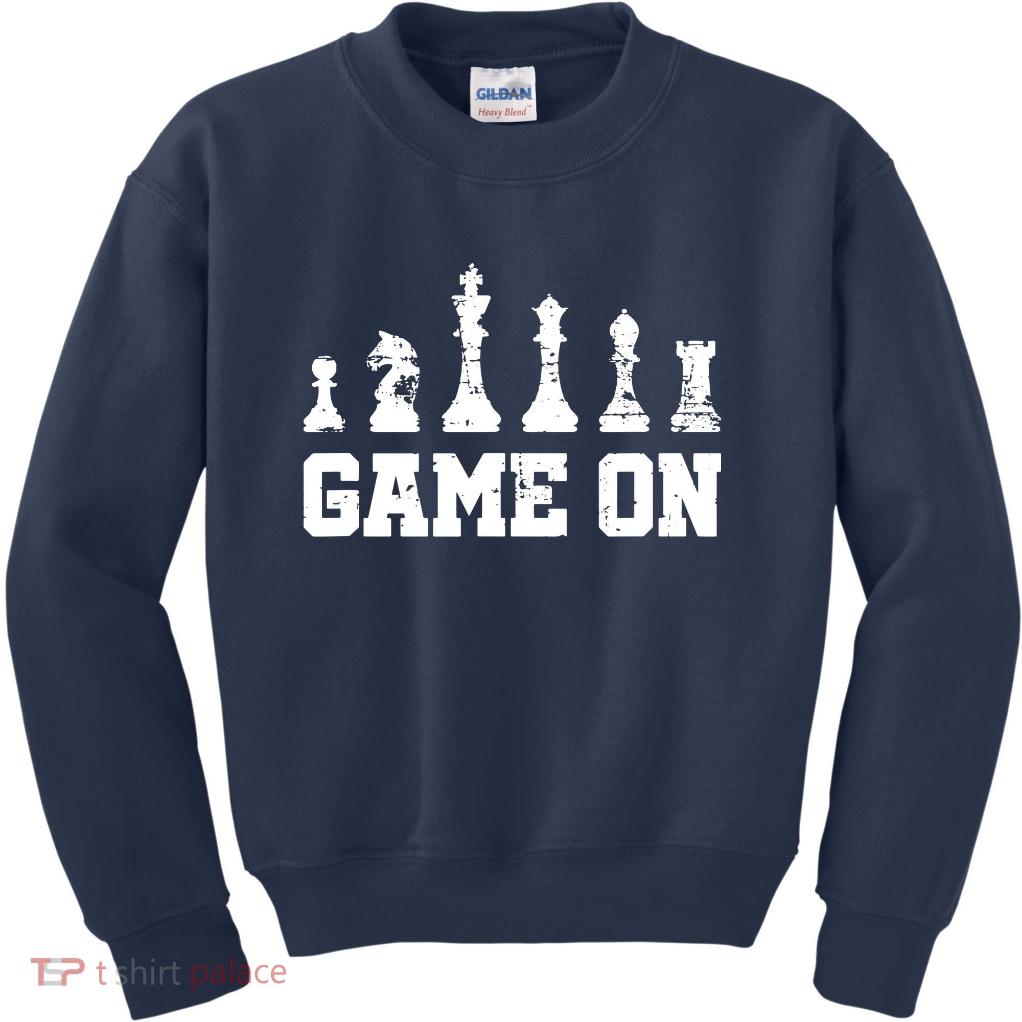 Chess Themed Chess Players With Chess Pieces Game On Kids Sweatshirt