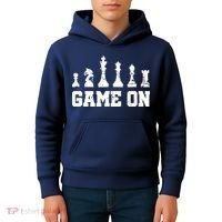 Chess Themed Chess Players With Chess Pieces Game On Kids Hoodie thumb 4