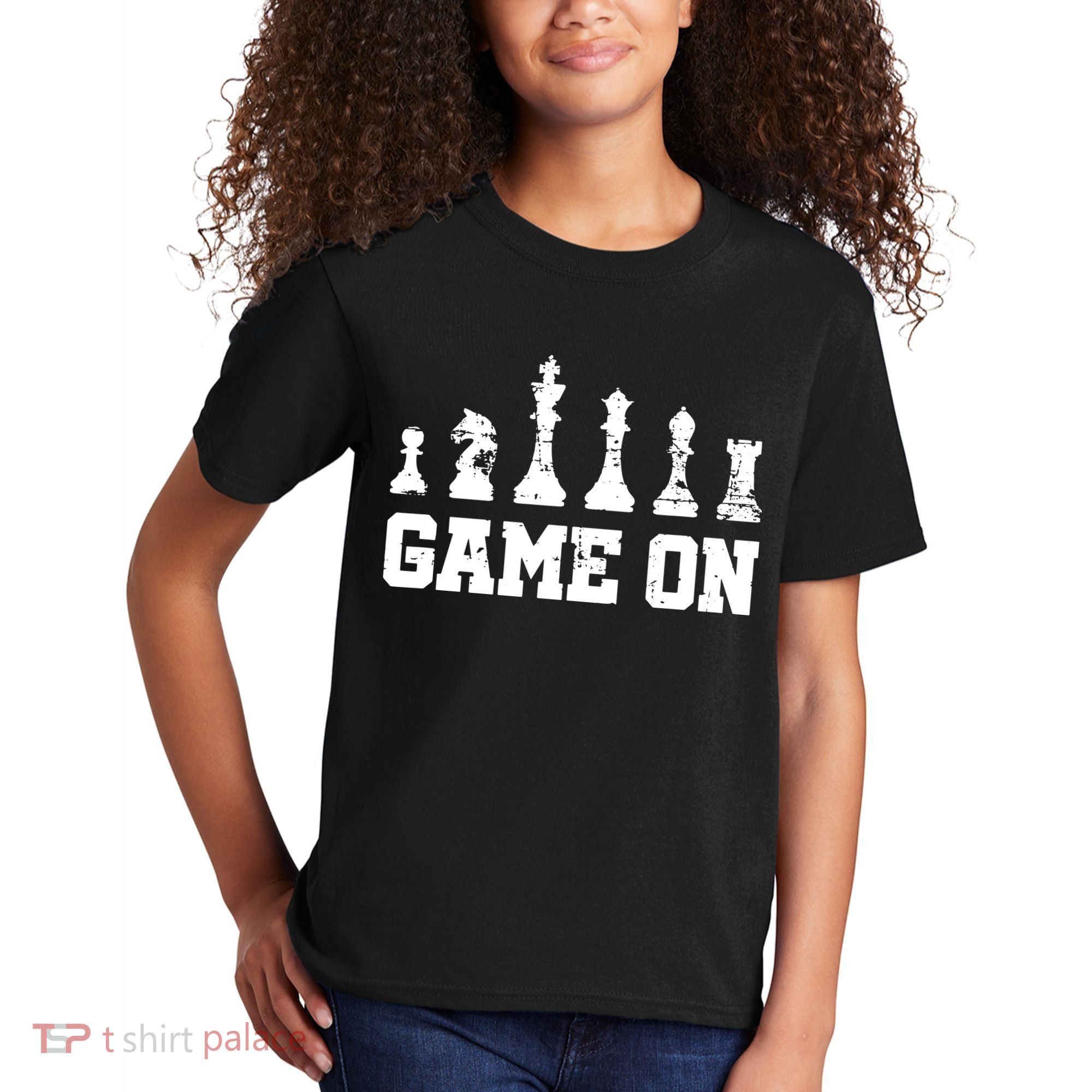 Chess Themed Chess Players With Chess Pieces Game On Kids T-Shirt