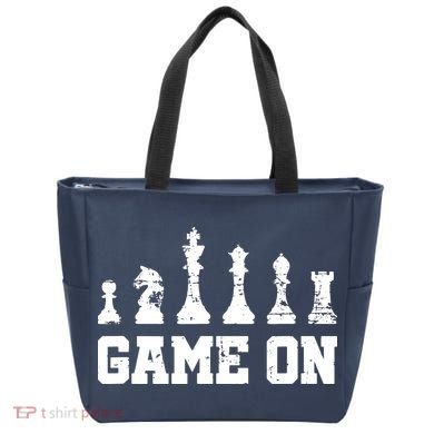 Chess Themed Chess Players With Chess Pieces Game On Bag