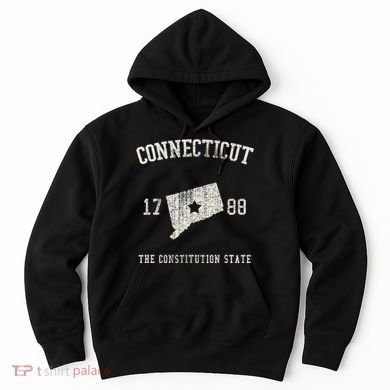Connecticut The Constitution State Vintage Hoodie