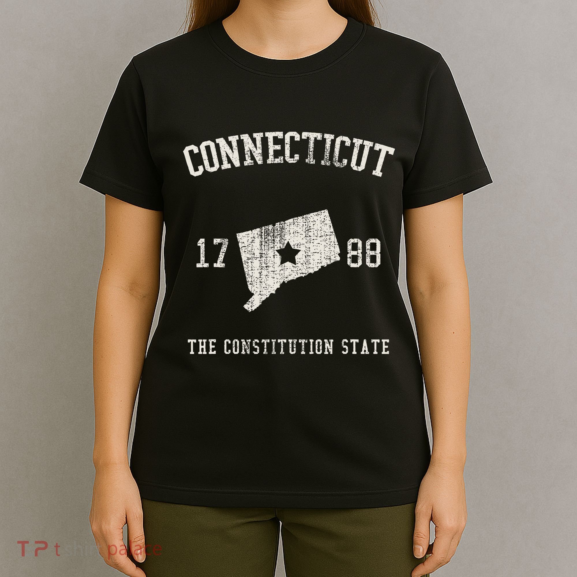 Connecticut The Constitution State Vintage T-Shirt