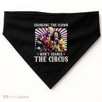 Changing The Clown WonT Change The Circus Kamala Clown USA-Made Doggie Bandana thumb 0