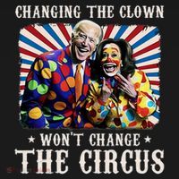 Changing The Clown WonT Change The Circus Kamala Clown Women's Hoodie thumb 2