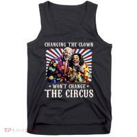 Changing The Clown WonT Change The Circus Kamala Clown Tank Top thumb 0