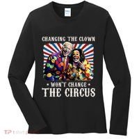 Changing The Clown WonT Change The Circus Kamala Clown Women's Long Sleeve Shirt thumb 0