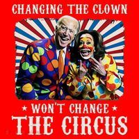 Changing The Clown WonT Change The Circus Kamala Clown Santa Hat thumb 1