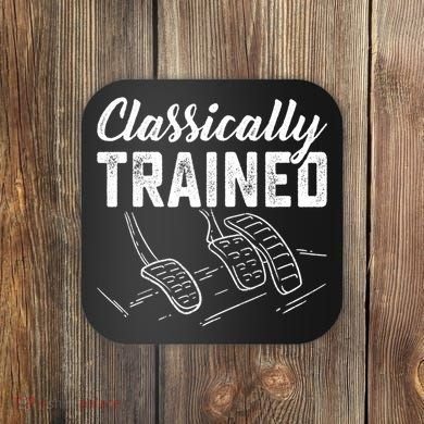 Classically Trained Car Pedals Driving Coaster