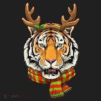 Christmas Tiger Cat Santa Clause Reindeer Xmas Tiger Lover Hat thumb 2