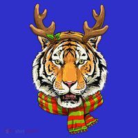 Christmas Tiger Cat Santa Clause Reindeer Xmas Tiger Lover Sweatshirt thumb 3