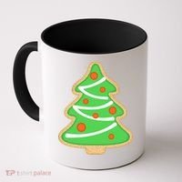 Christmas Tree Cookie Cute Holiday Coffee Mug thumb 0