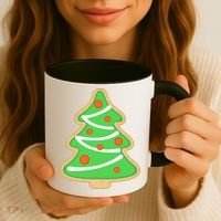Christmas Tree Cookie Cute Holiday Coffee Mug thumb 3