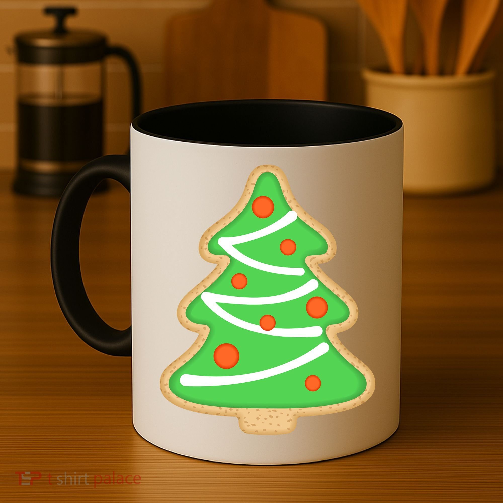 Christmas Tree Cookie Cute Holiday Coffee Mug