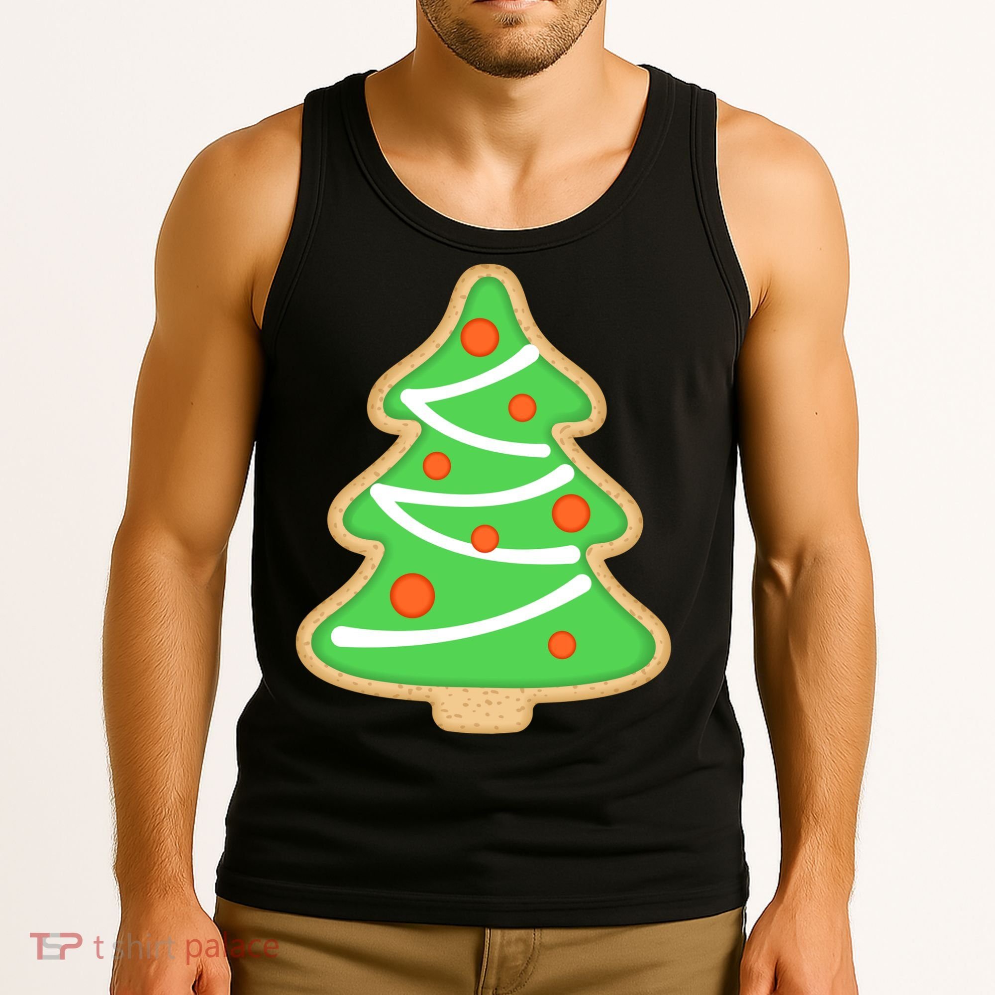 Christmas Tree Cookie Cute Holiday Tank Top