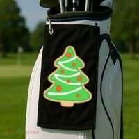Christmas Tree Cookie Cute Holiday Golf Towel thumb 2