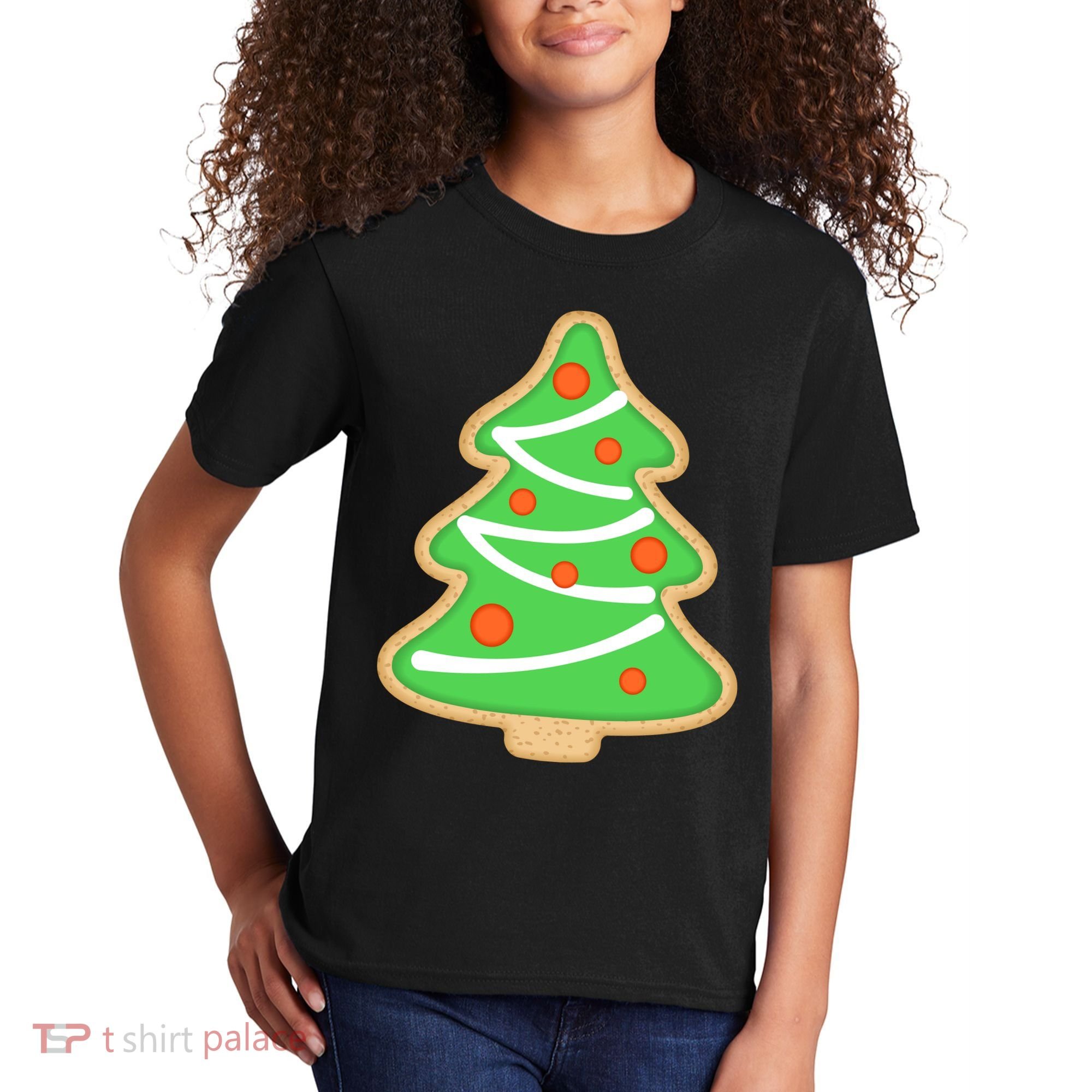 Christmas Tree Cookie Cute Holiday Kids T-Shirt