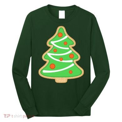 Christmas Tree Cookie Cute Holiday Long Sleeve Shirt
