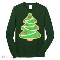Christmas Tree Cookie Cute Holiday Long Sleeve Shirt thumb 0