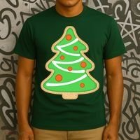 Christmas Tree Cookie Cute Holiday T-Shirt thumb 3
