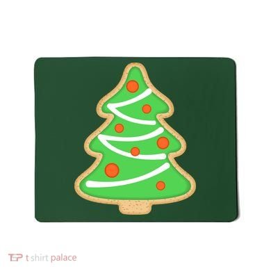 Christmas Tree Cookie Cute Holiday Mousepad