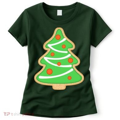 Christmas Tree Cookie Cute Holiday Women's T-Shirt
