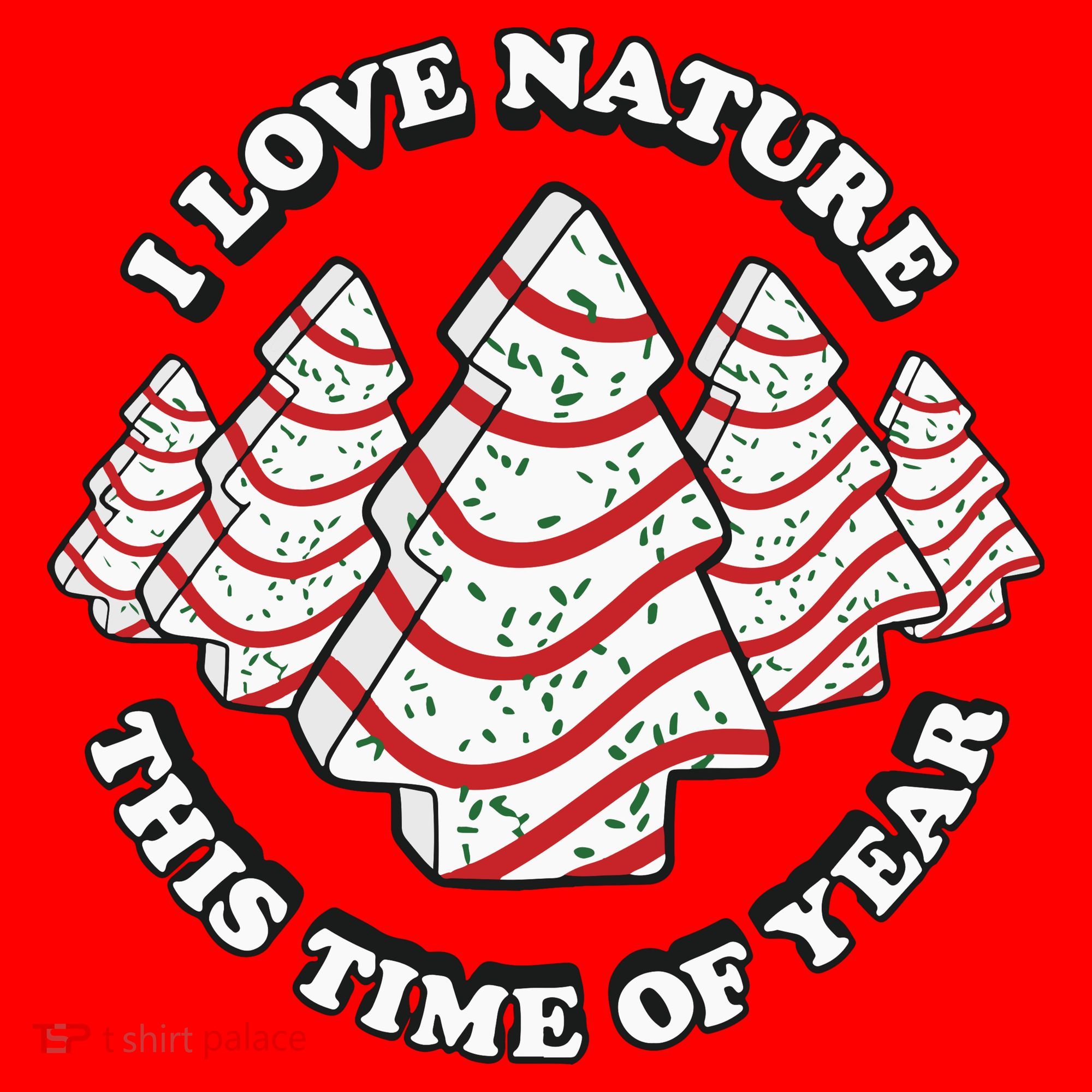 Christmas Tree Cake I Love Nature This Time Of Year Santa Hat