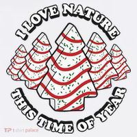 Christmas Tree Cake I Love Nature This Time Of Year Doggie Tank thumb 4