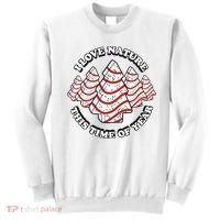 Christmas Tree Cake I Love Nature This Time Of Year Sweatshirt thumb 0