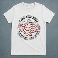 Christmas Tree Cake I Love Nature This Time Of Year T-Shirt thumb 5