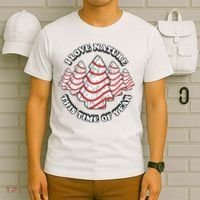 Christmas Tree Cake I Love Nature This Time Of Year T-Shirt thumb 6