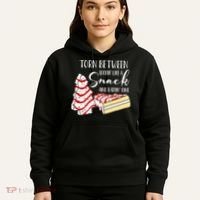 Christmas Tree Cake Torn Between Looking' Like a Snack  Hoodie thumb 5