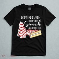 Christmas Tree Cake Torn Between Looking' Like a Snack  T-Shirt thumb 5