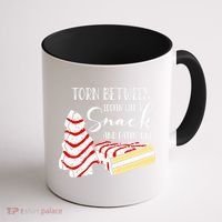 Christmas Tree Cake Torn Between Looking' Like a Snack  Coffee Mug thumb 1