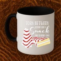 Christmas Tree Cake Torn Between Looking' Like a Snack  Coffee Mug thumb 2