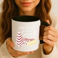 Christmas Tree Cake Torn Between Looking' Like a Snack  Coffee Mug thumb 3