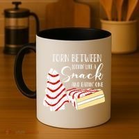 Christmas Tree Cake Torn Between Looking' Like a Snack  Coffee Mug thumb 4