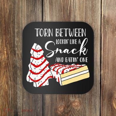 Christmas Tree Cake Torn Between Looking' Like a Snack  Coaster