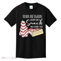 Christmas Tree Cake Torn Between Looking' Like a Snack  Kids T-Shirt thumb 0