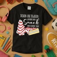 Christmas Tree Cake Torn Between Looking' Like a Snack  Kids T-Shirt thumb 3