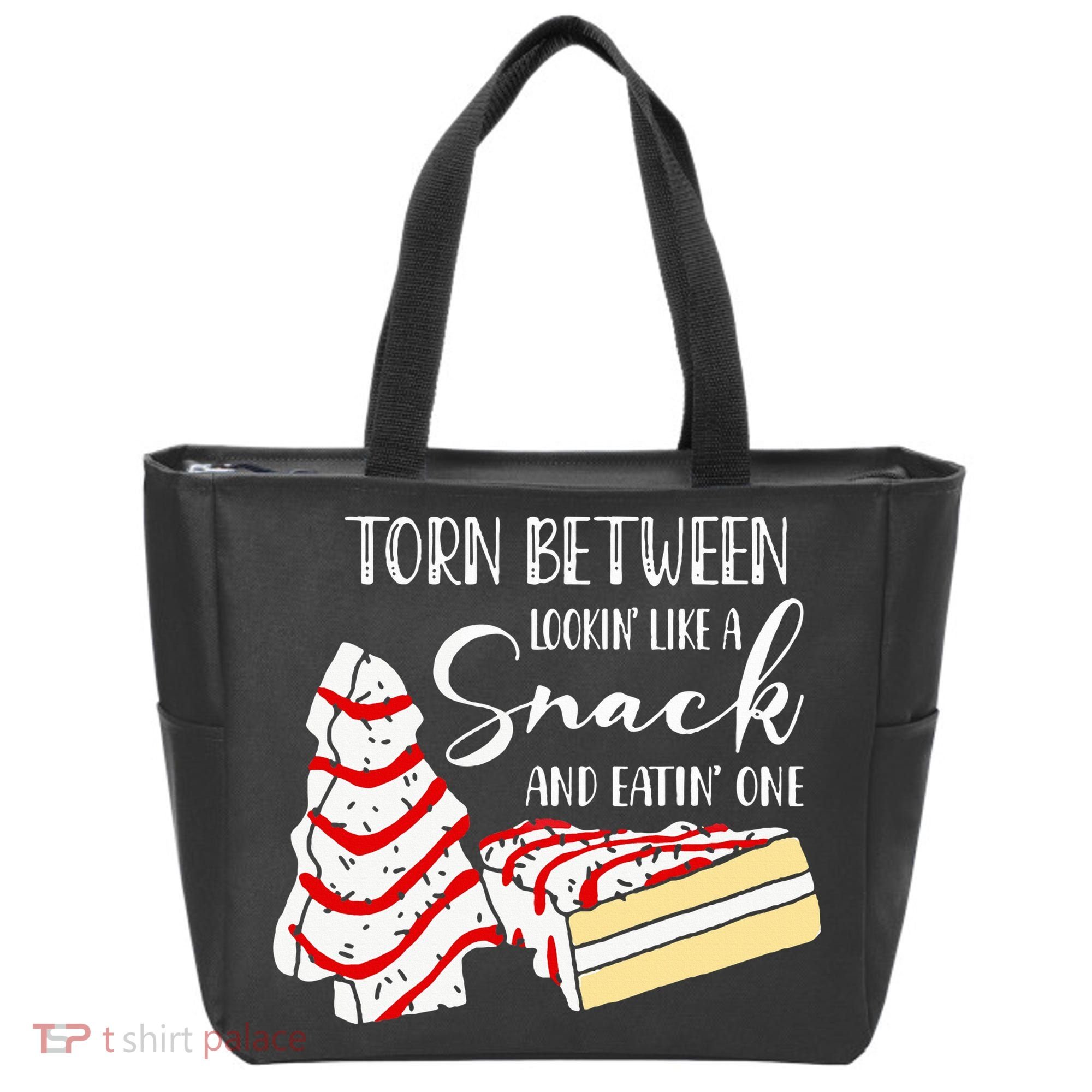 Christmas Tree Cake Torn Between Looking' Like a Snack  Tote Bag